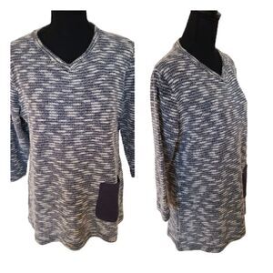Top Ligne Women's Contrast Pocket Tunic Top Size M